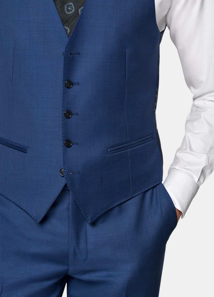 Mid Blue Waistcoat
