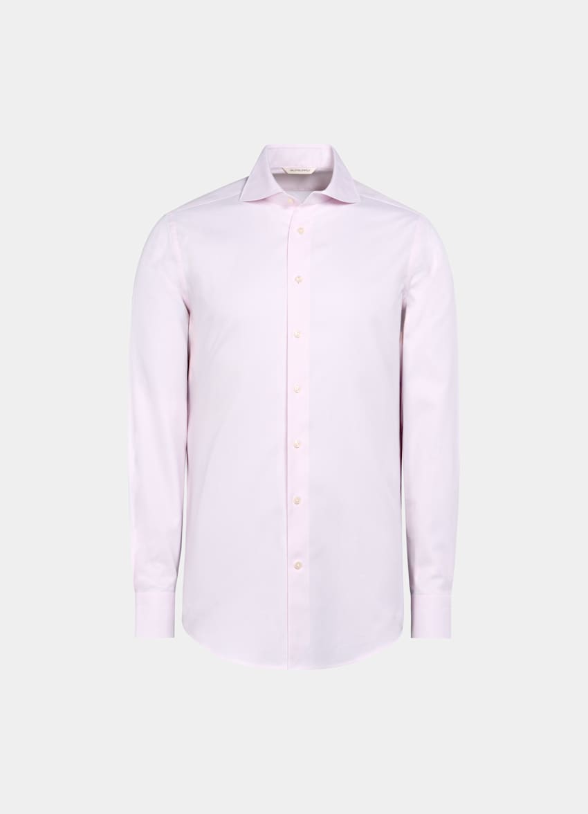 Blue Striped Poplin Slim Fit Shirt
