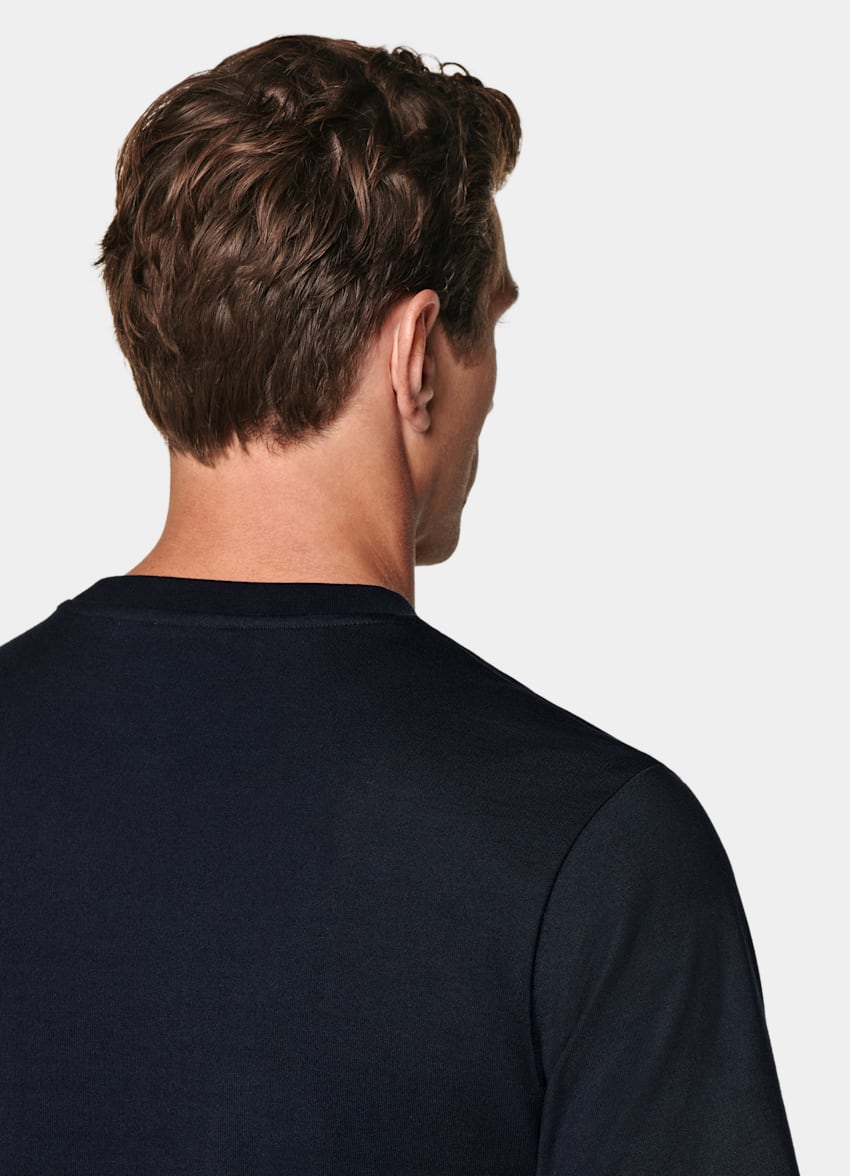 Navy Crewneck T-Shirt