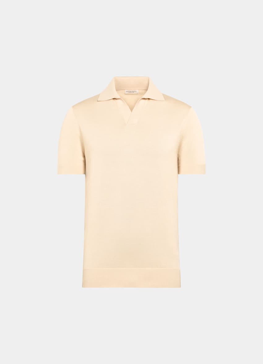 Navy Buttonless Polo