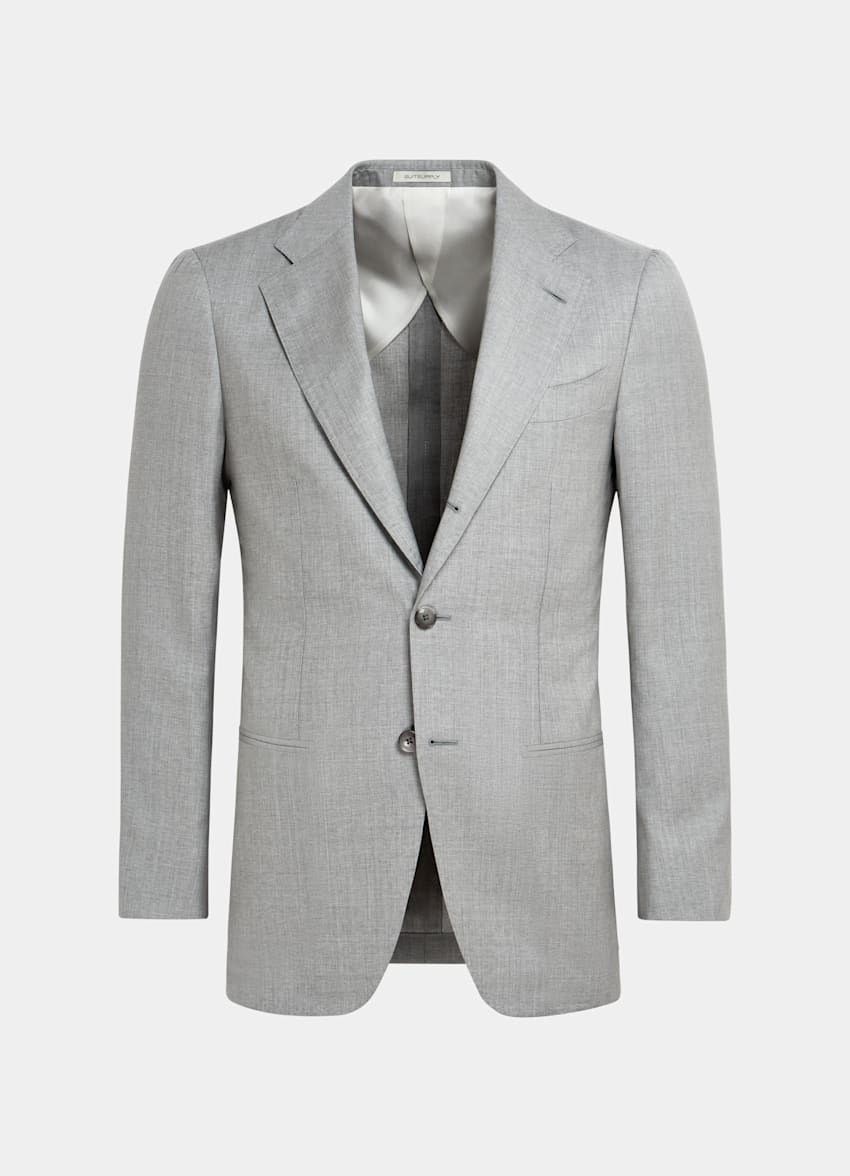 Light Grey Tailored Fit Havana Suit