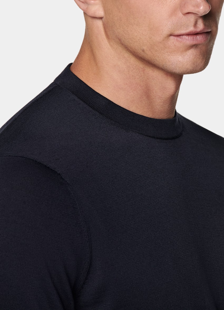 Navy Short Sleeve Crewneck