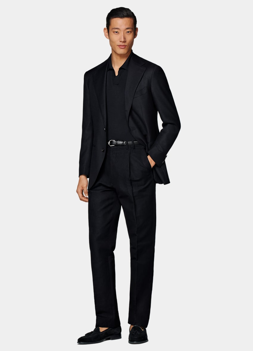 Navy Relaxed Fit Roma Blazer