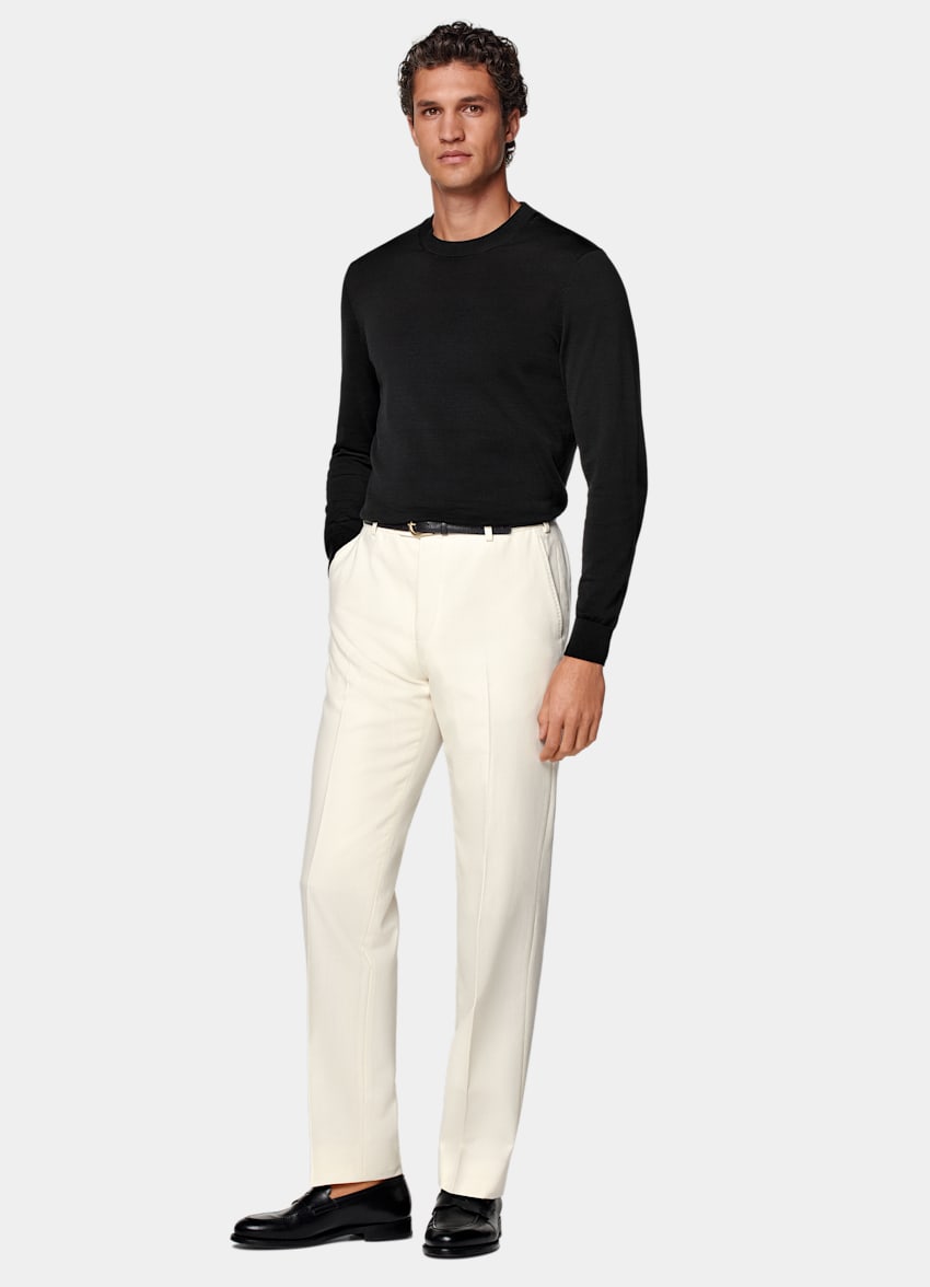 Off-White Straight Leg Pants