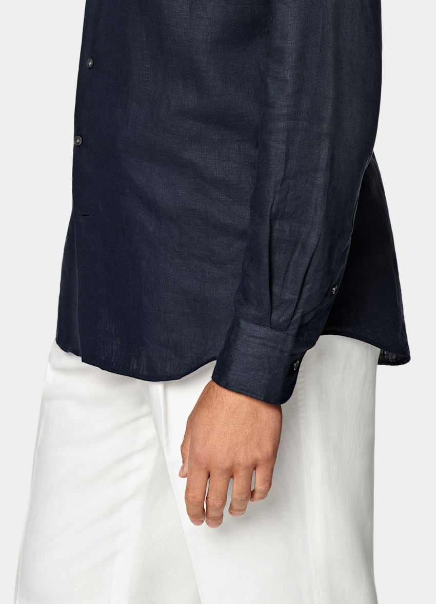 Navy Tailored Fit Shirt