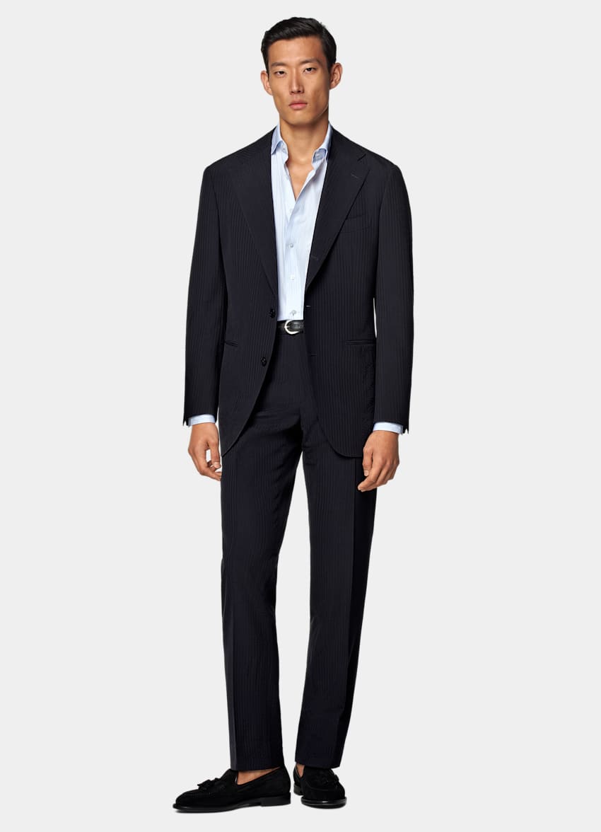 Navy Relaxed Fit Roma Suit