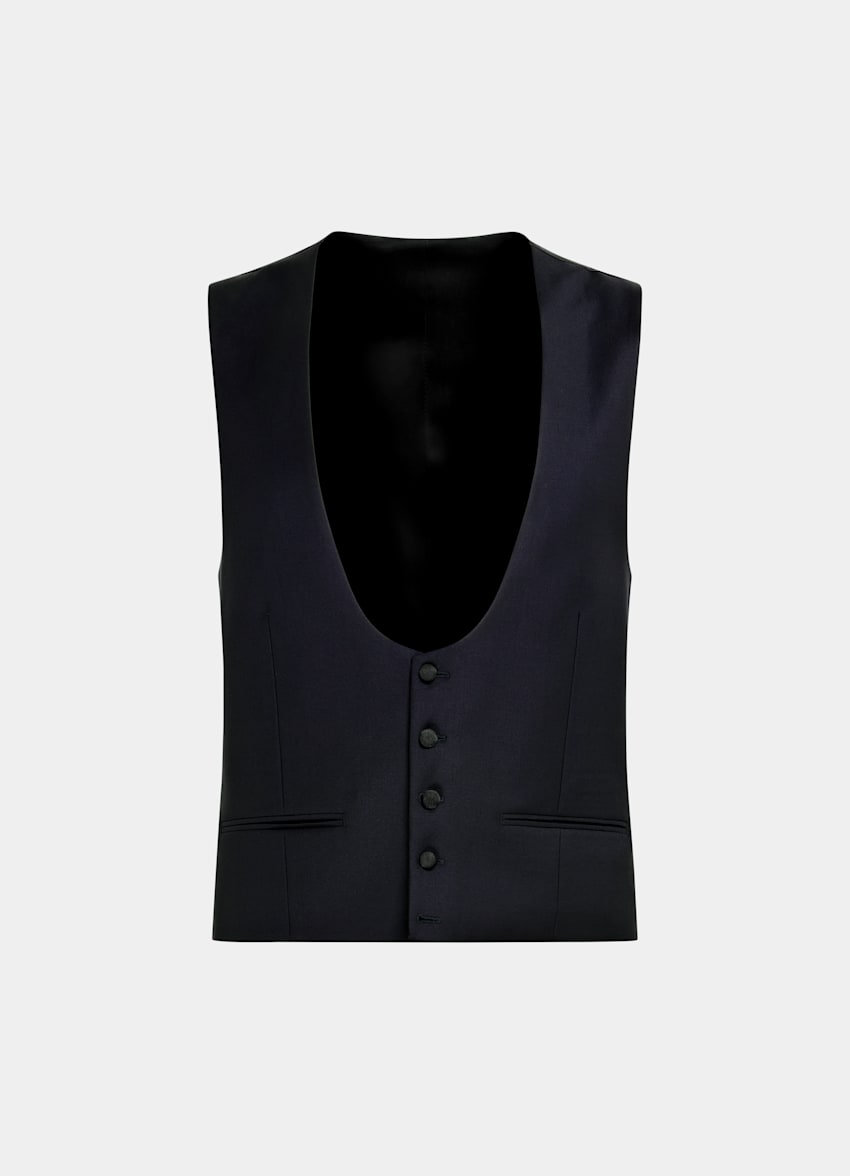 Navy Tuxedo Waistcoat