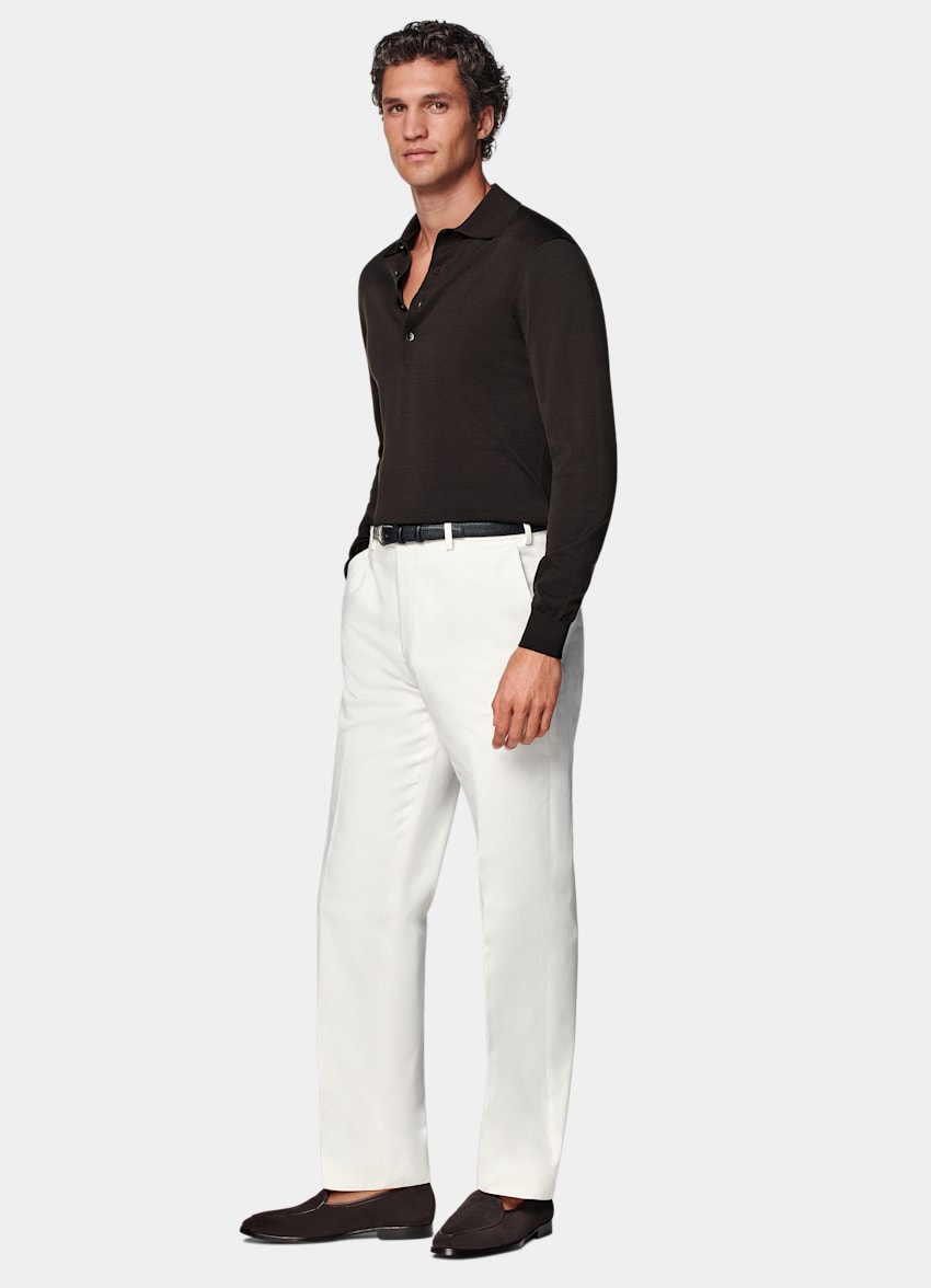 Off-White Straight Leg Pants