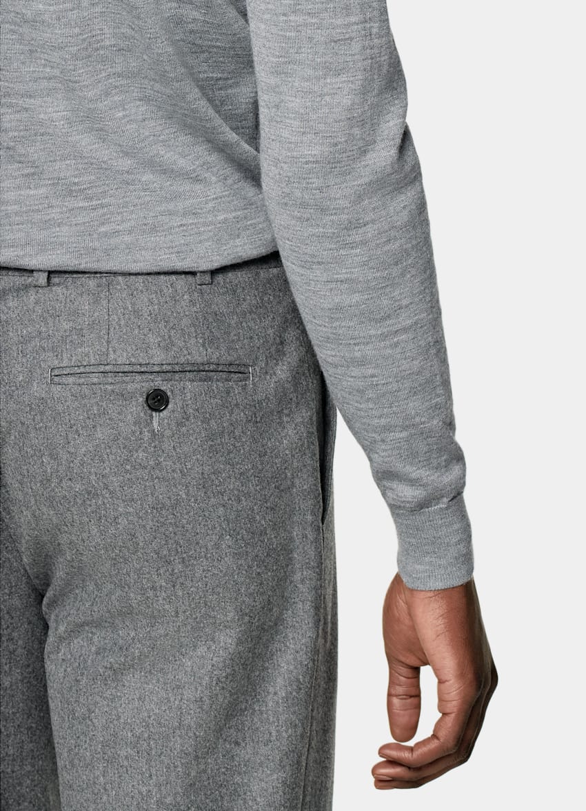 Grey Merino Crewneck