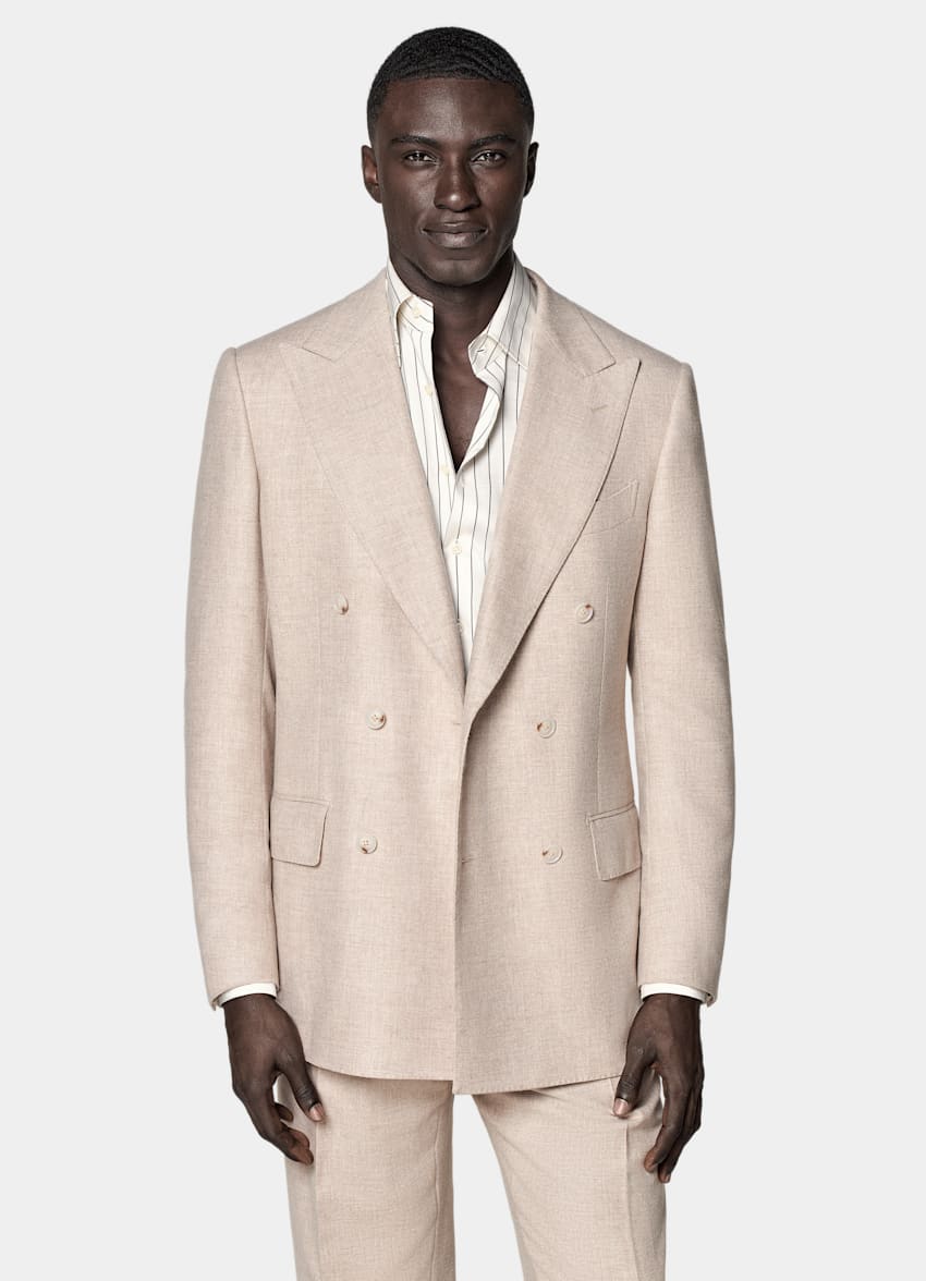 Sand Tailored Fit Milano Suit