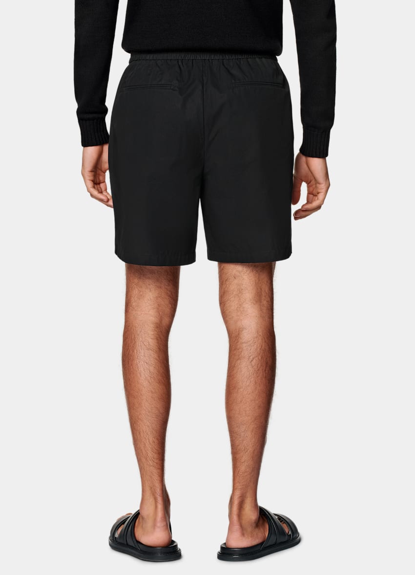 Black Straight Leg Shorts