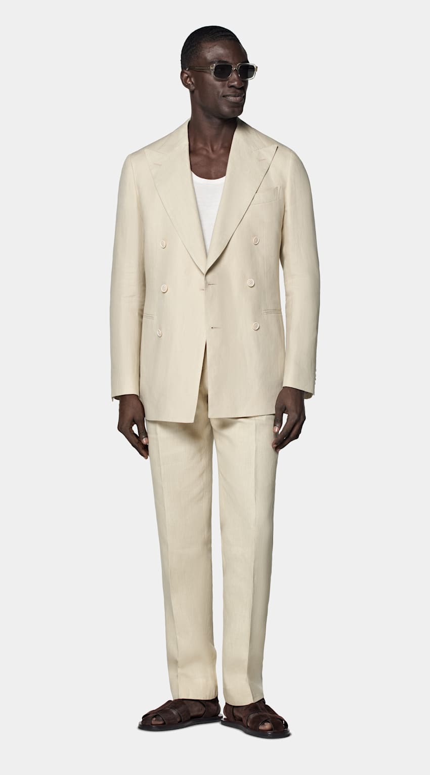 Sand Tailored Fit Havana Suit