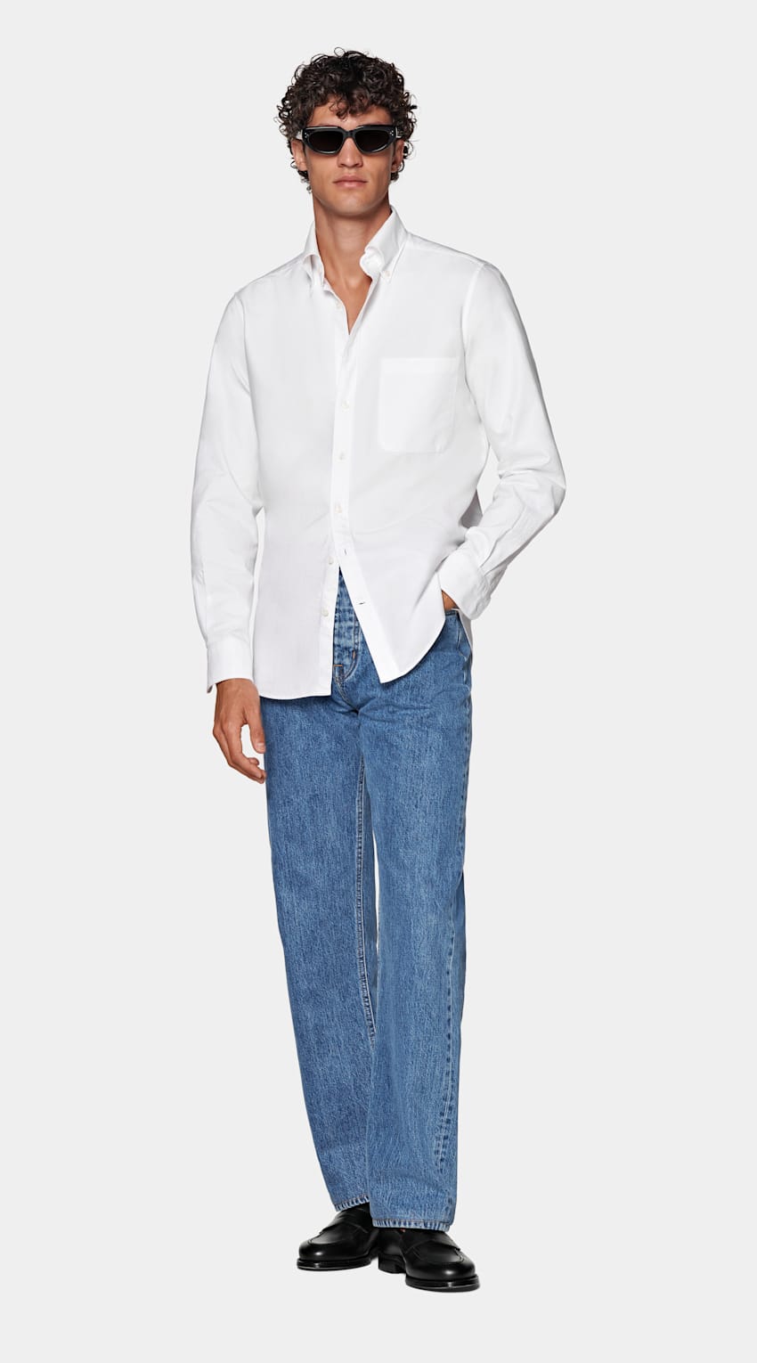 White Oxford Slim Fit Shirt
