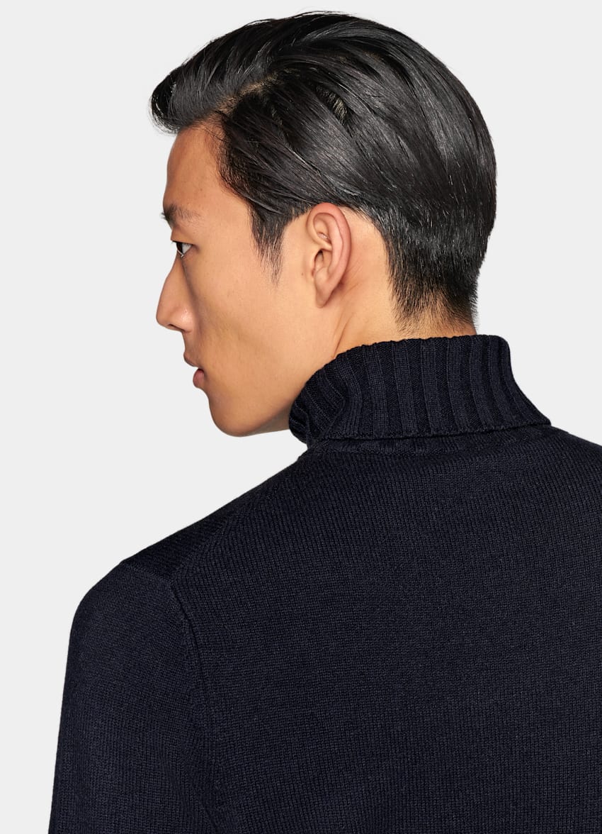 Navy Turtleneck