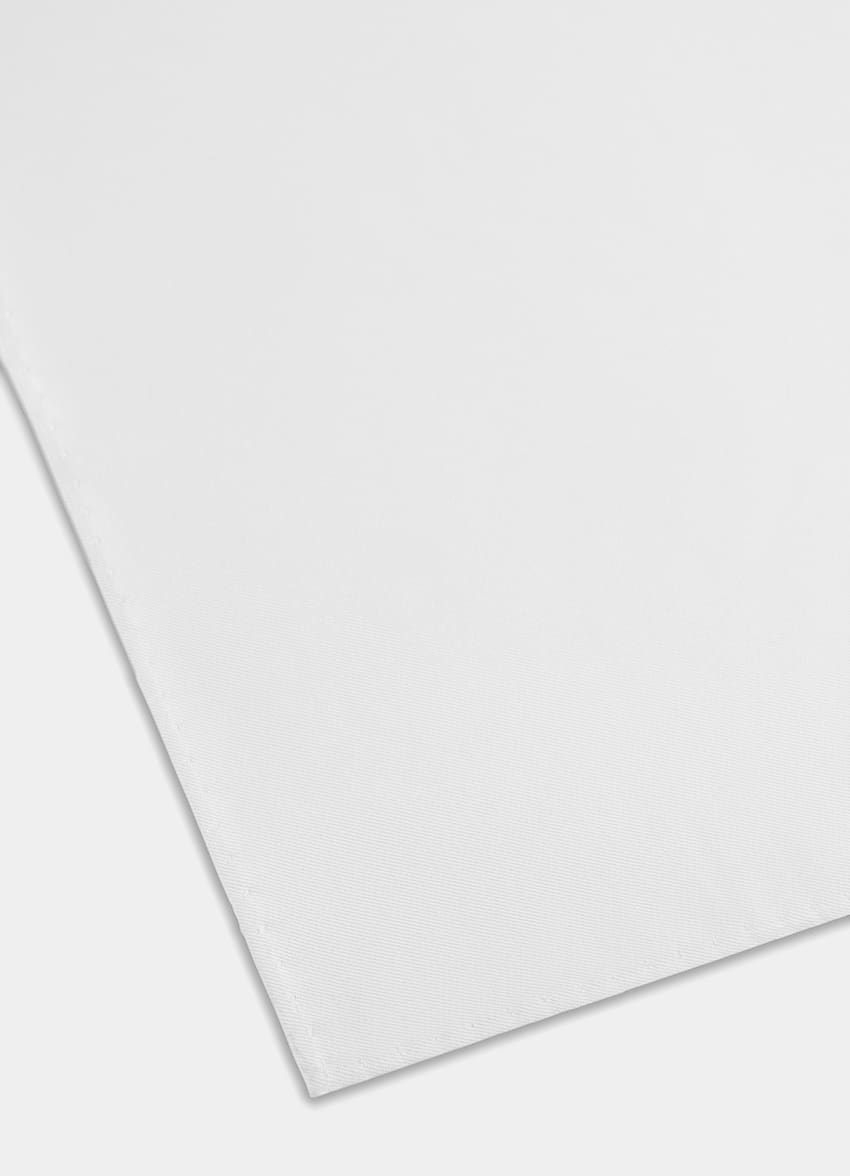White Pocket Square