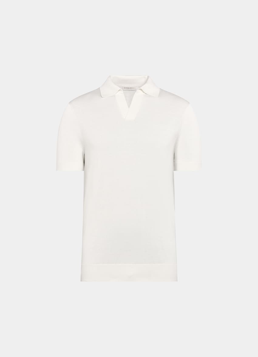 Navy Buttonless Polo