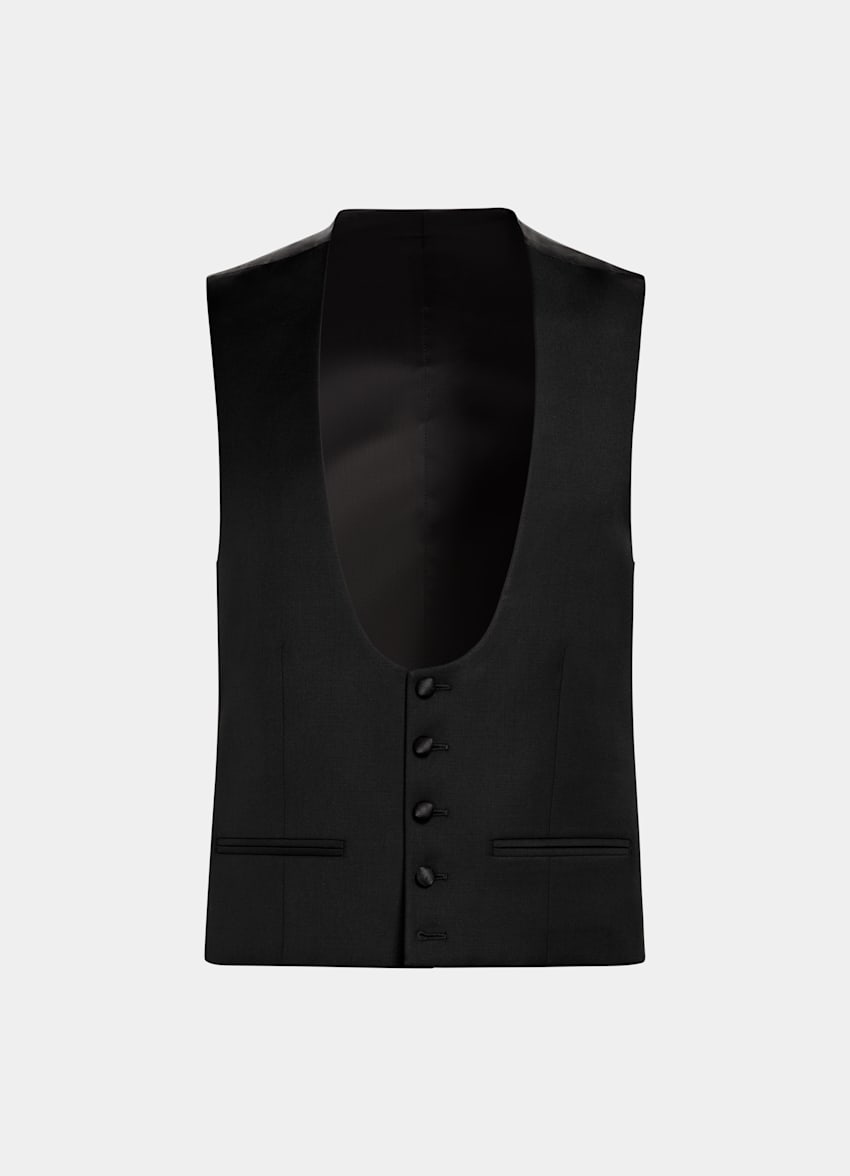 Black Tuxedo Waistcoat