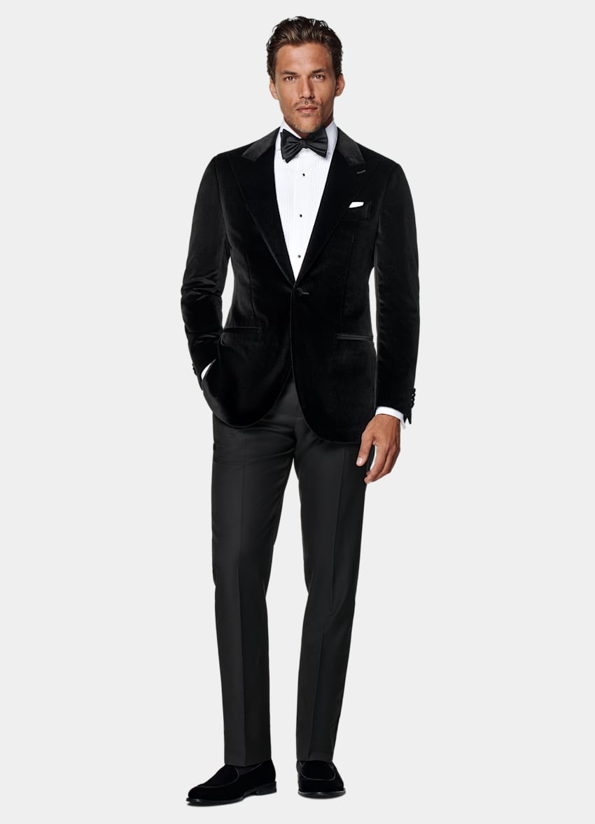Black Tailored Fit Havana Dinner Jacket