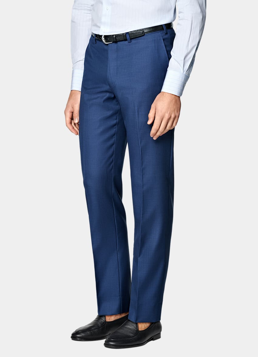 Mid Blue Tailored Fit Havana Suit