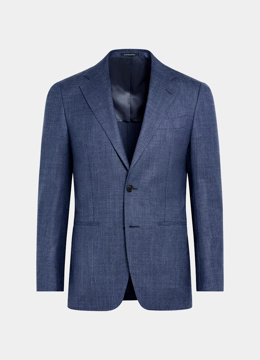 Mid Blue Tailored Fit Havana Suit