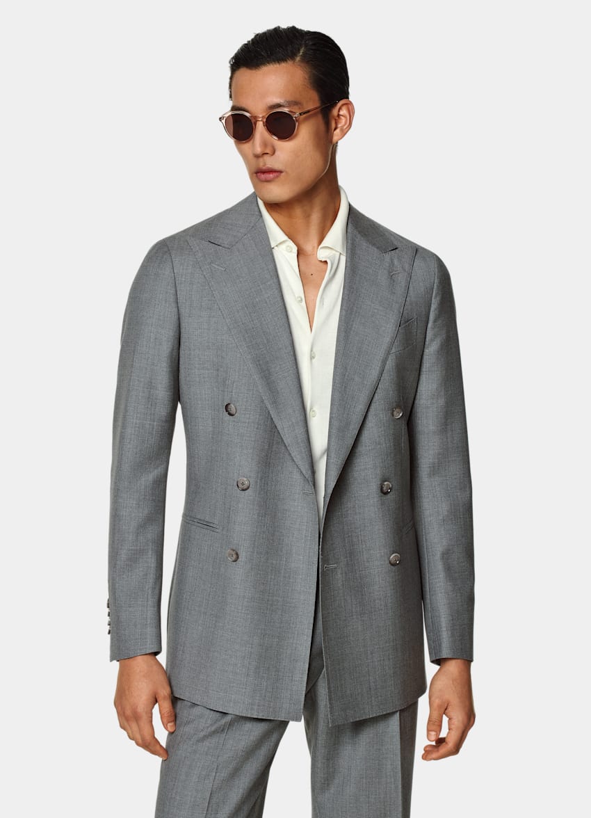 Light Grey Perennial Tailored Fit Havana Suit