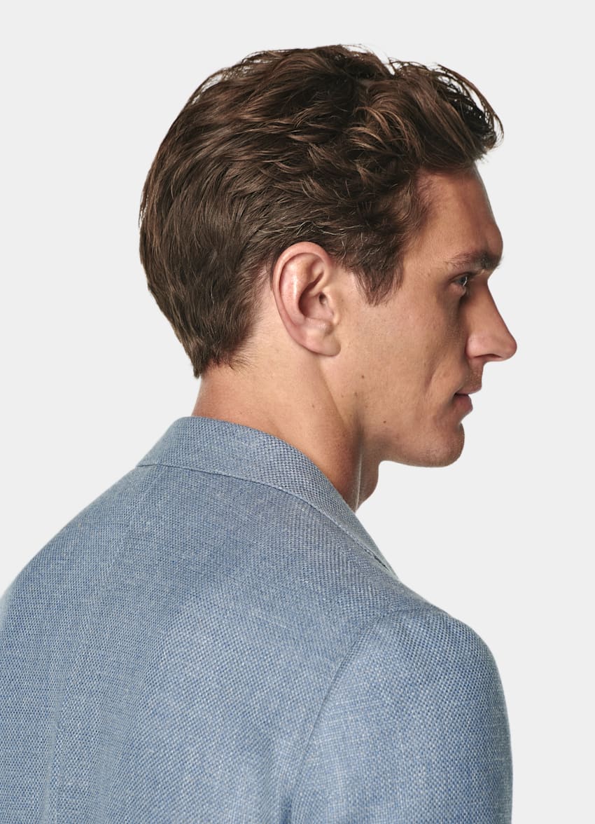 Light Blue Tailored Fit Havana Blazer