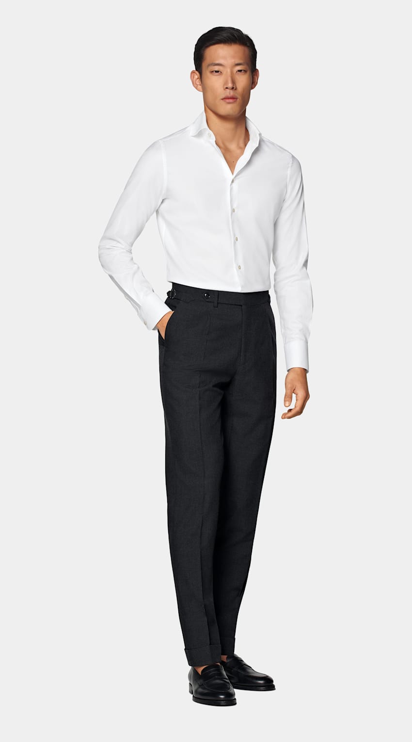 White Twill Extra Slim Fit Shirt