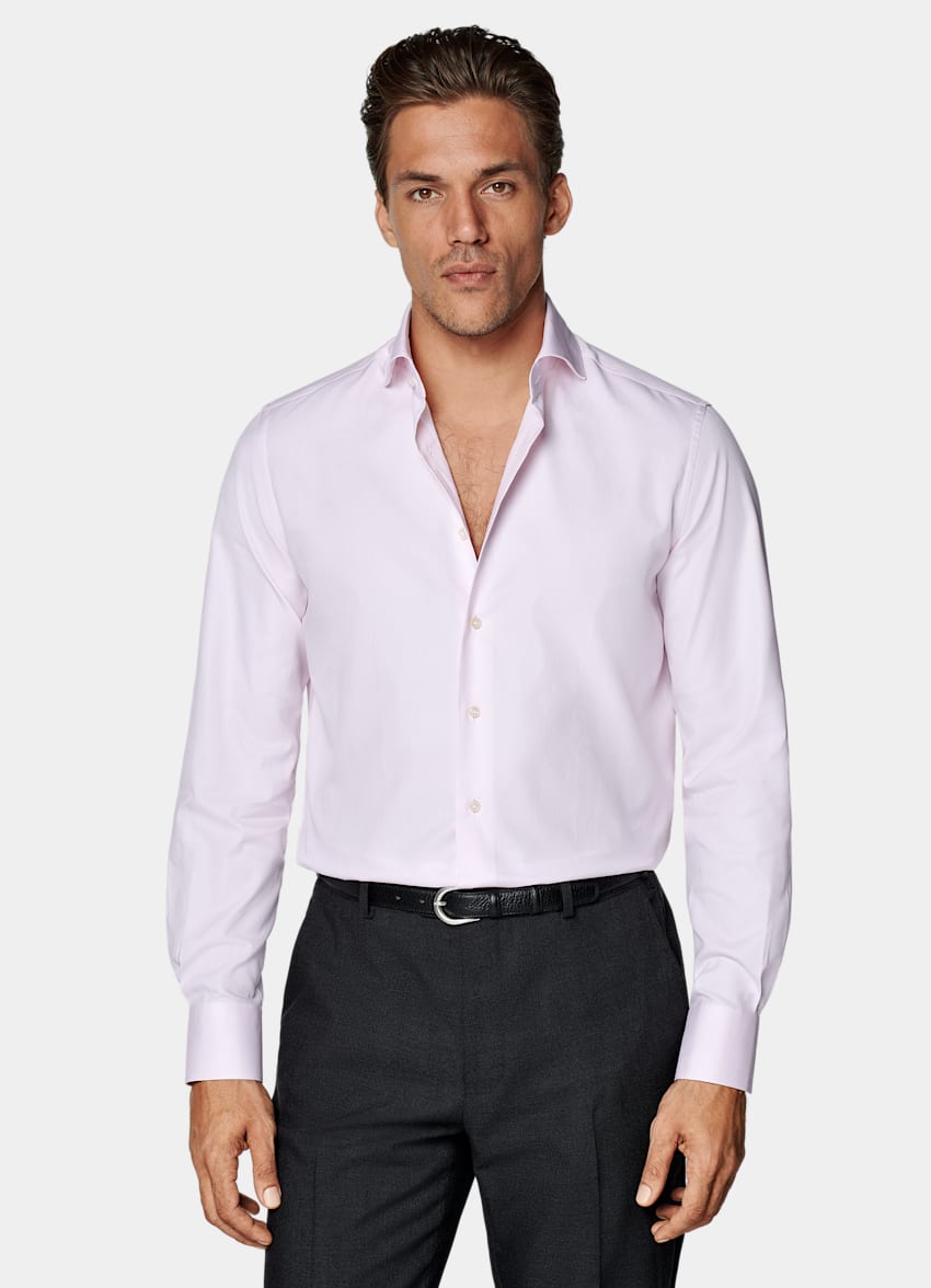 Pink Royal Oxford Slim Fit Shirt