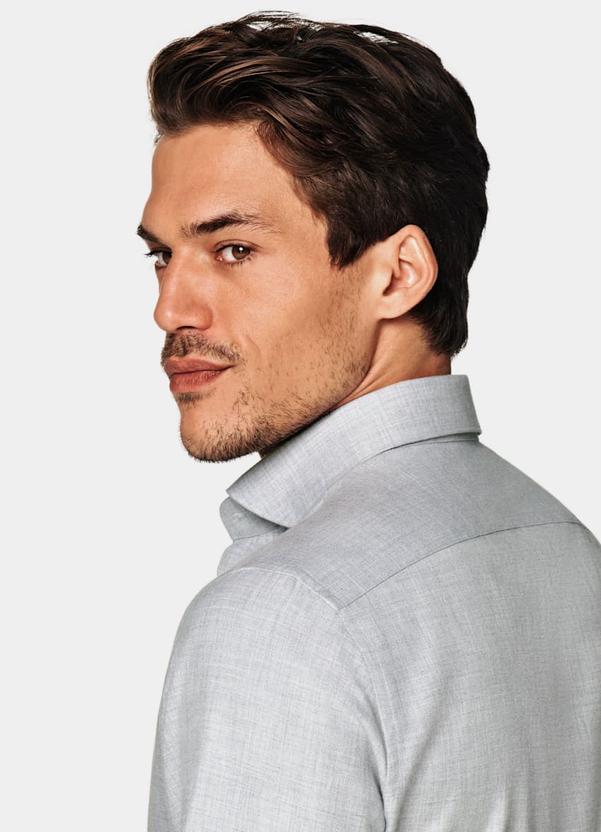 Light Grey Slim Fit Shirt