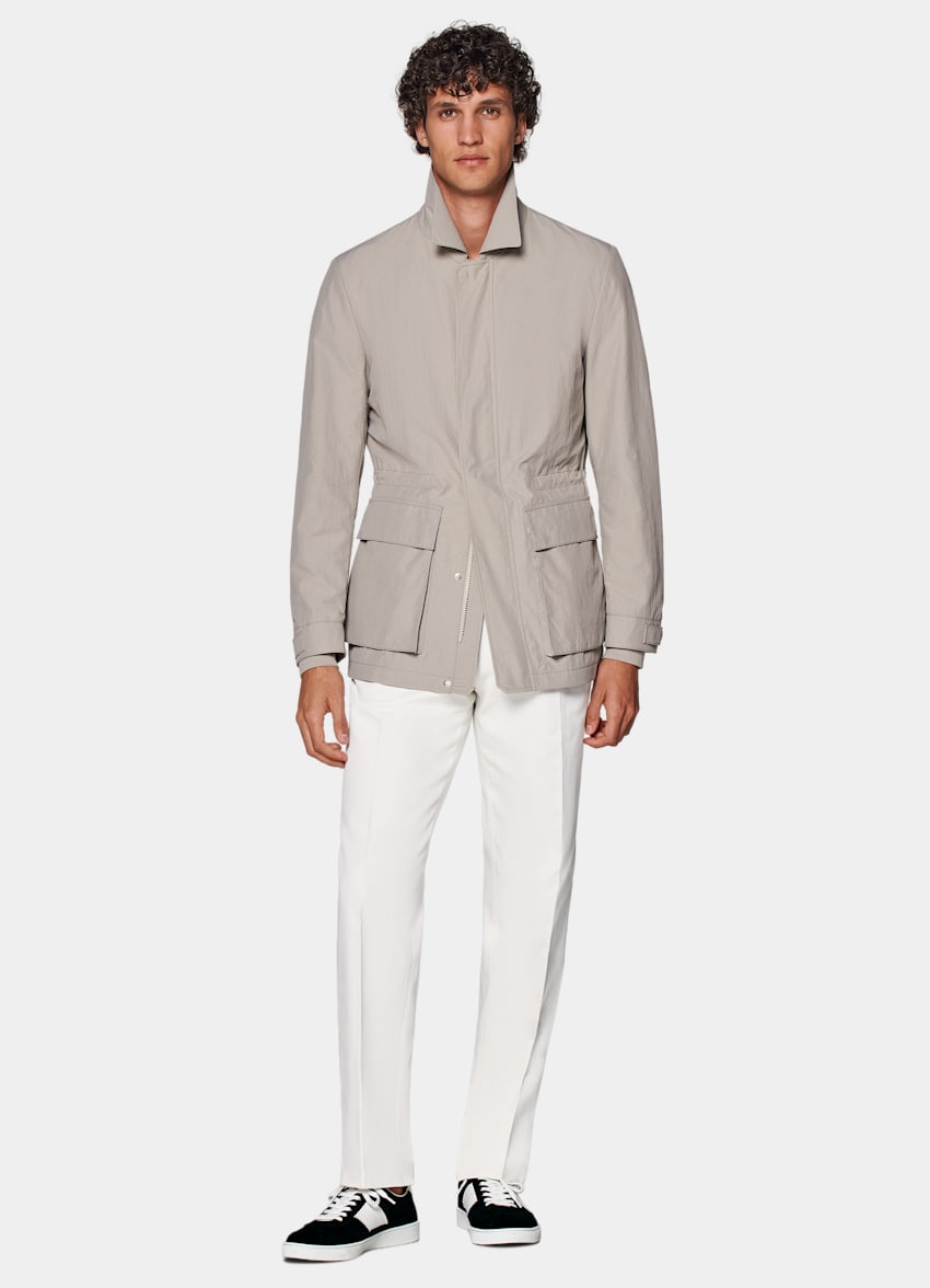 Light Taupe Field Jacket