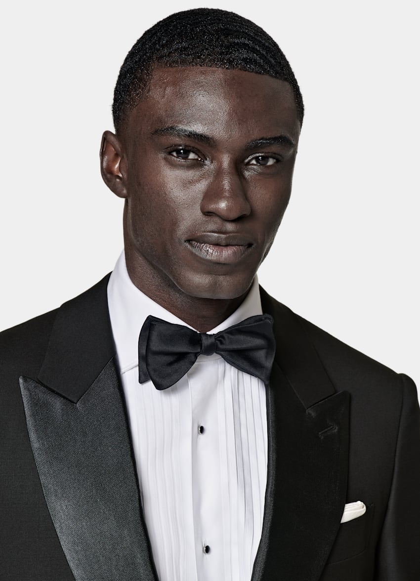 Black Tailored Fit Lazio Dinner Jacket