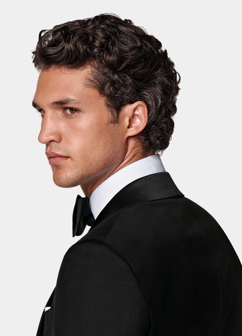 Black Tailored Fit Havana Dinner Jacket