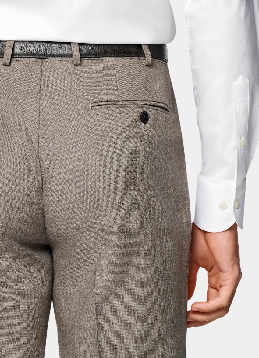 Taupe Tailored Fit Havana Suit