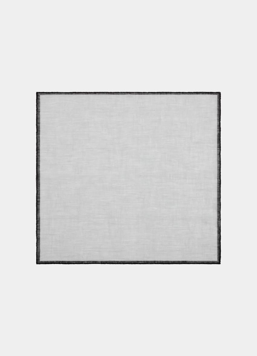 Light Grey Squares Pocket Square