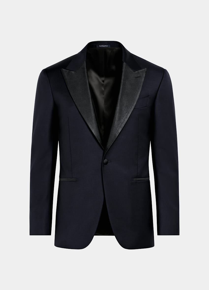 Navy Tailored Fit Lazio Tuxedo