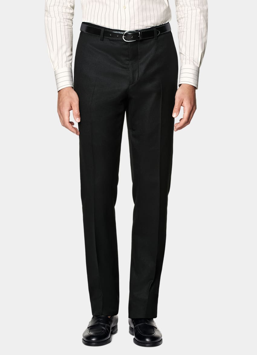 Black Relaxed Fit Roma Suit