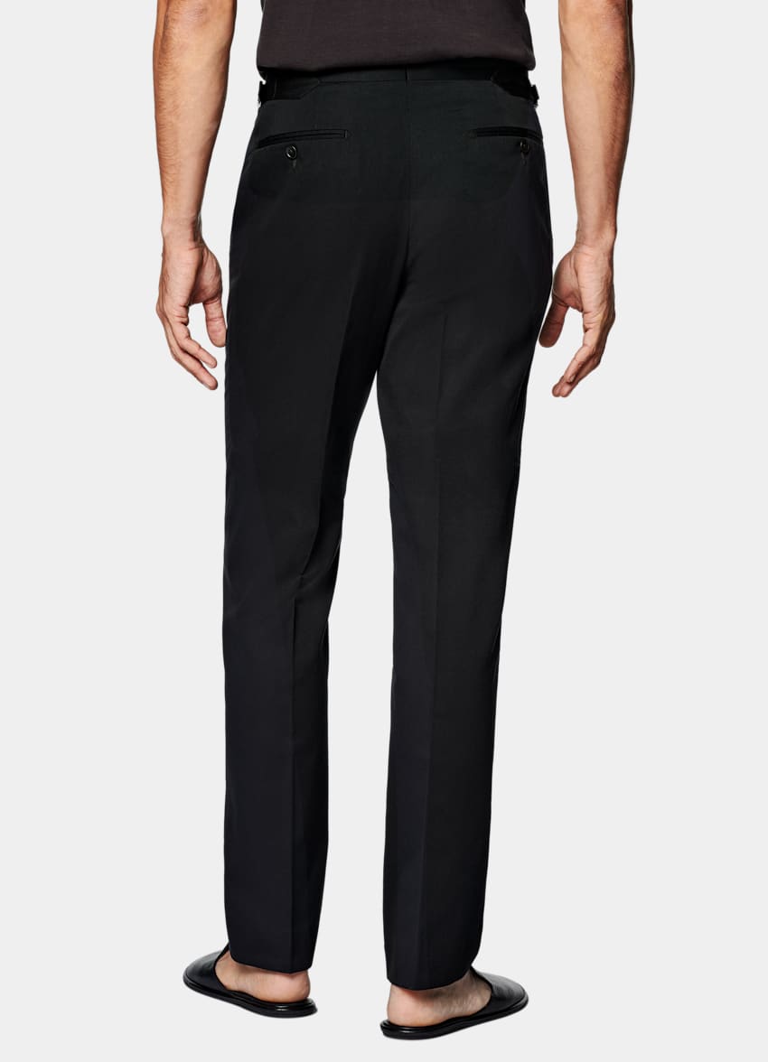 Black Relaxed Fit Roma Suit