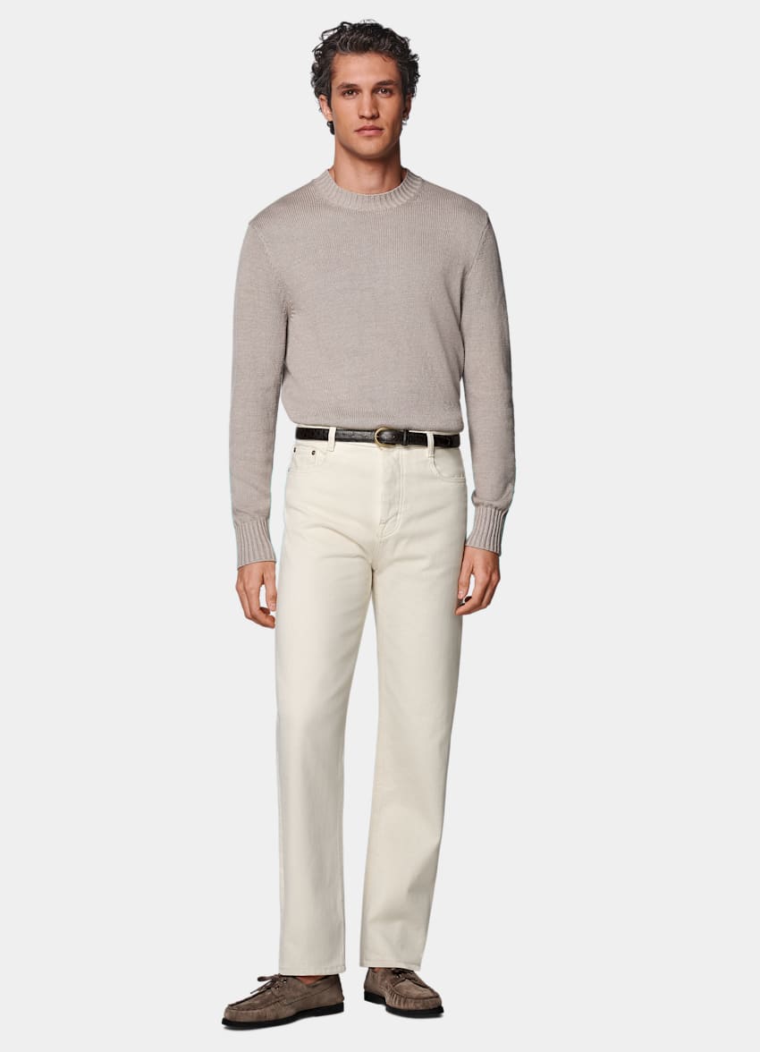 Off-White Straight Leg Jeans