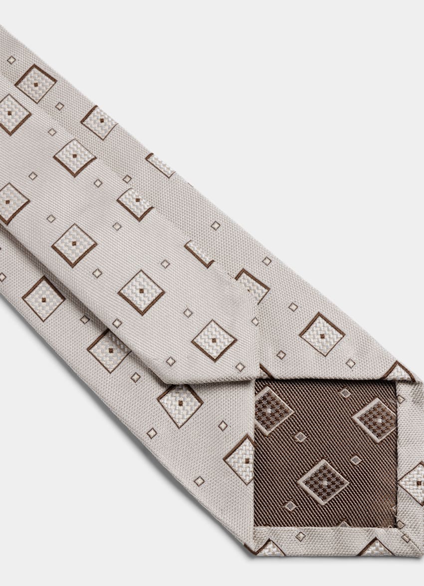 Light Brown Graphic Tie