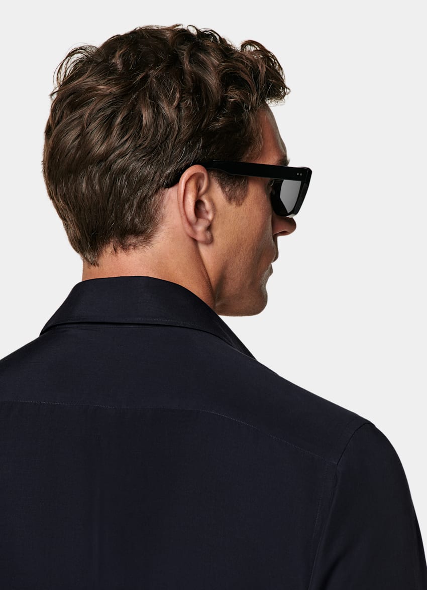 Navy Tailored Fit Shirt