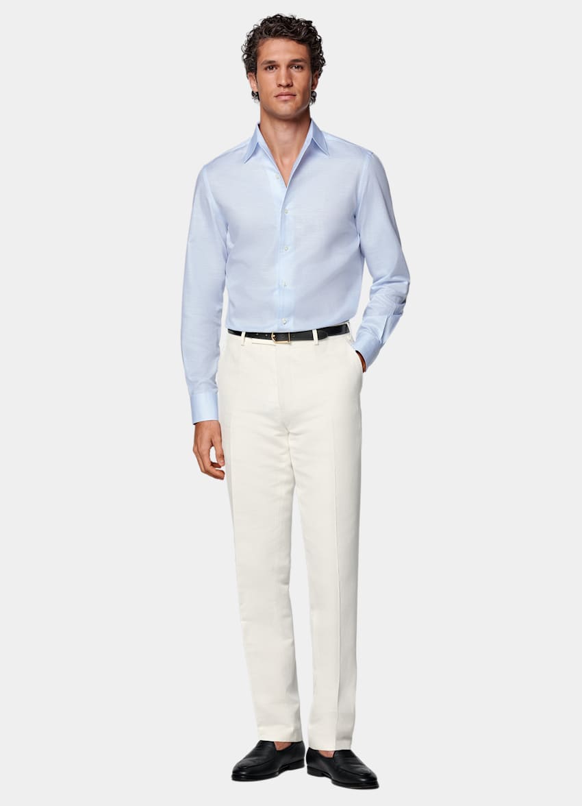 Light Blue Tailored Fit Shirt