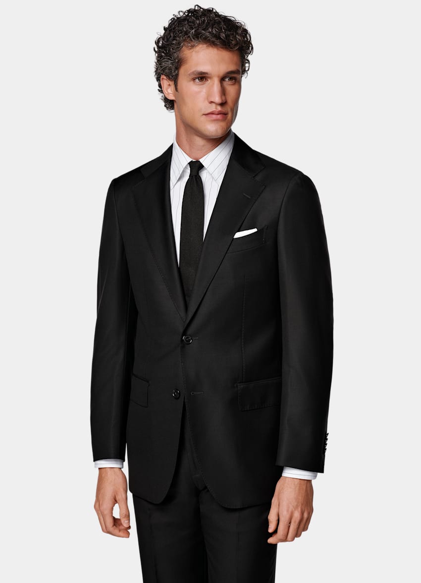 Black Tailored Fit Havana Suit