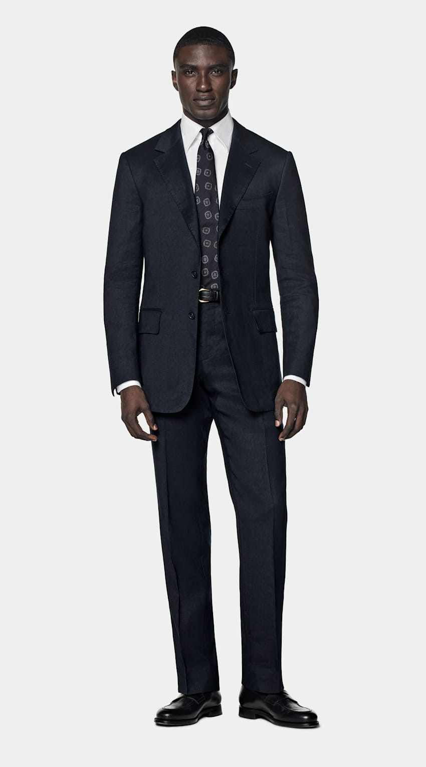Navy Tailored Fit Milano Suit