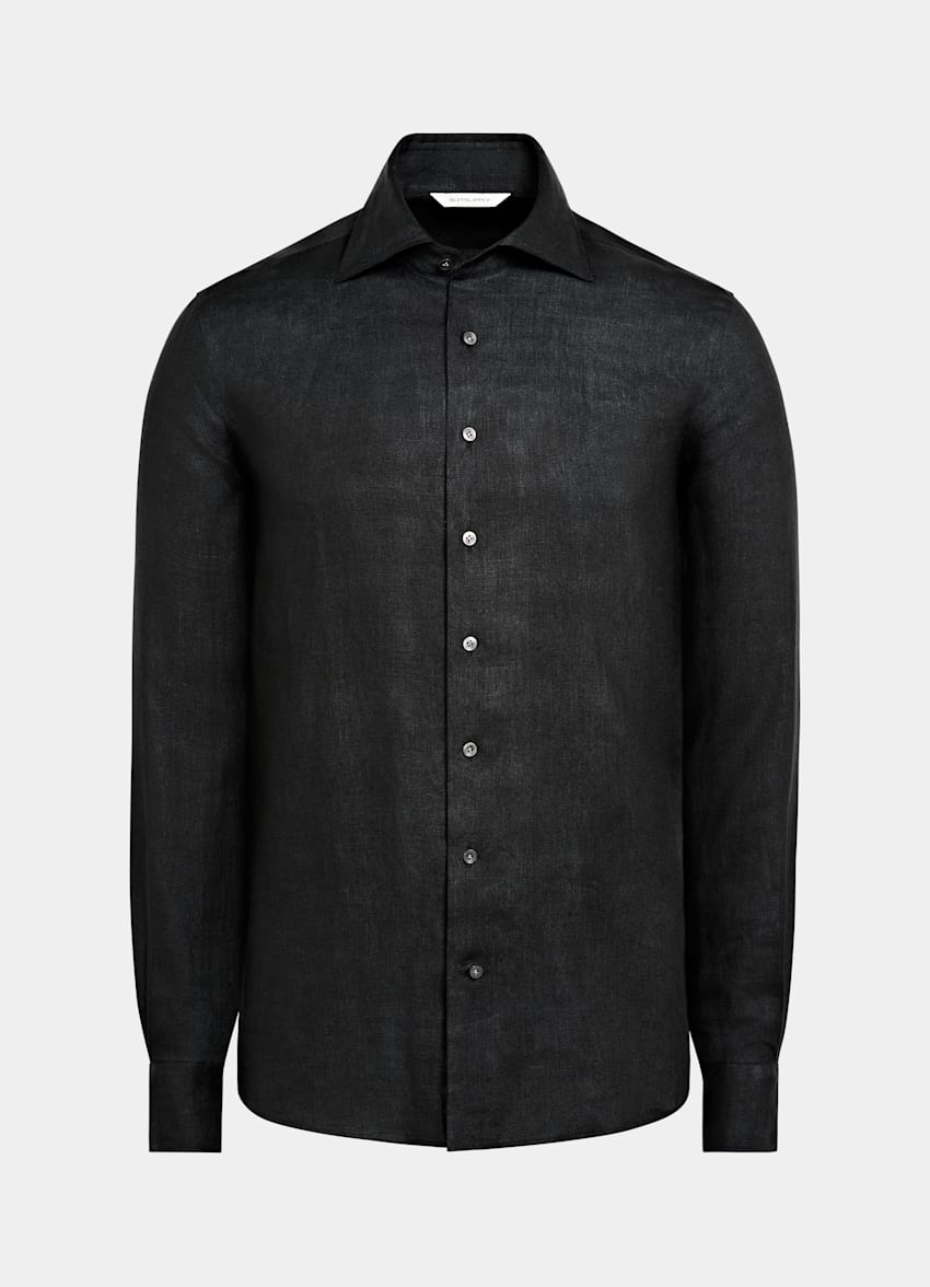 Black Tailored Fit Shirt