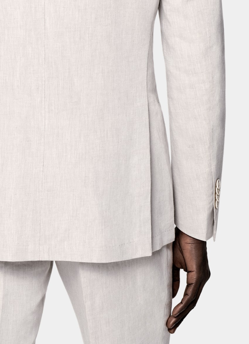 Light Taupe Tailored Fit Havana Suit