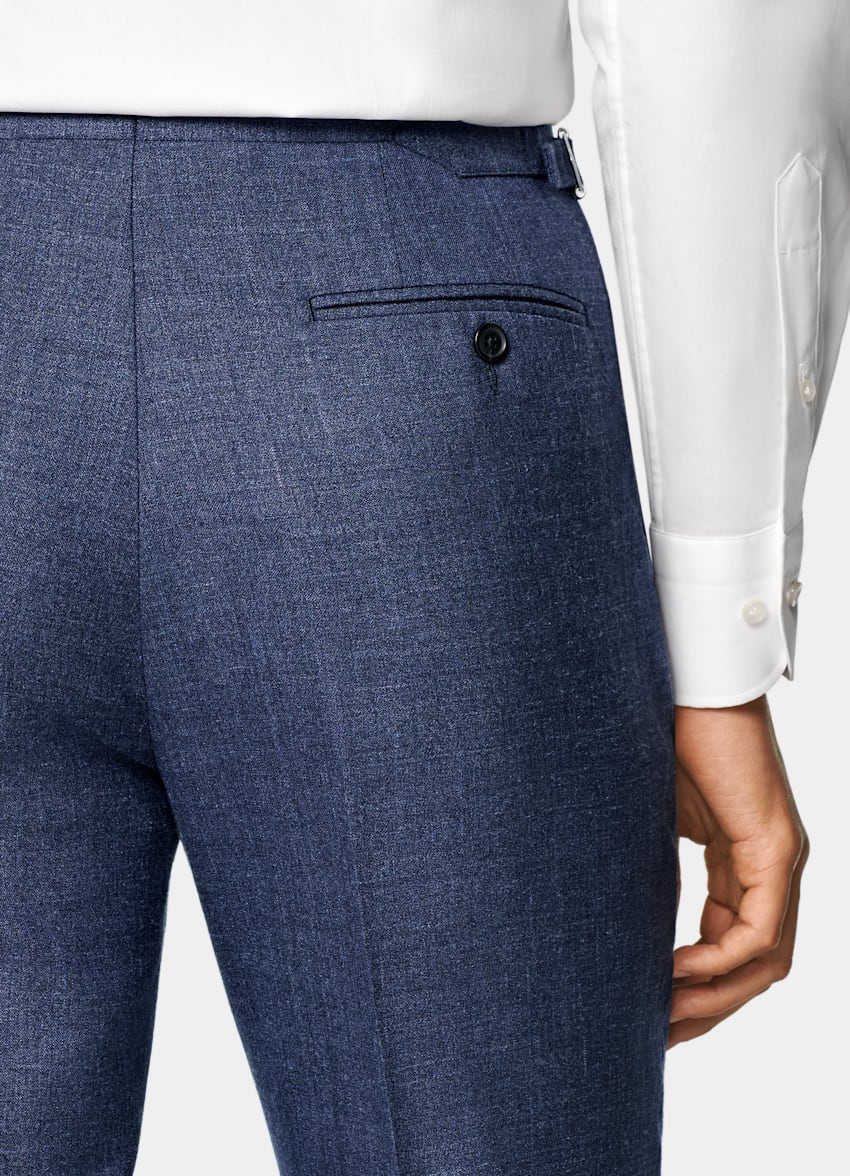 Mid Blue Tailored Fit Havana Suit