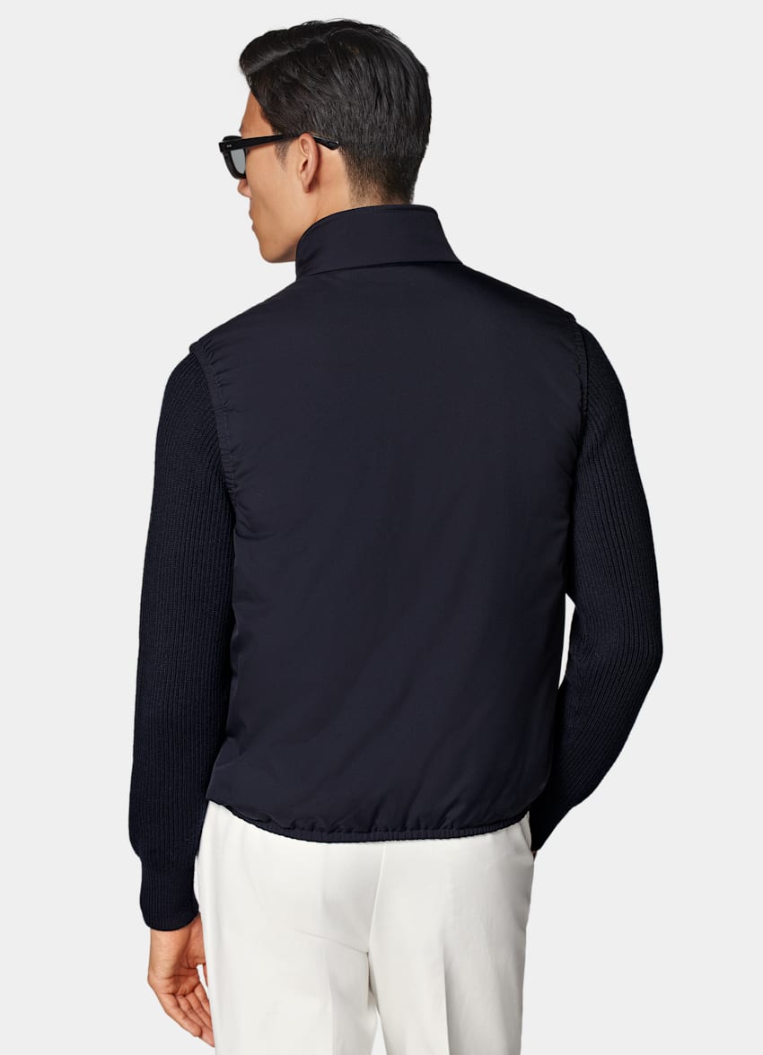 Navy Light Padded Zip Vest