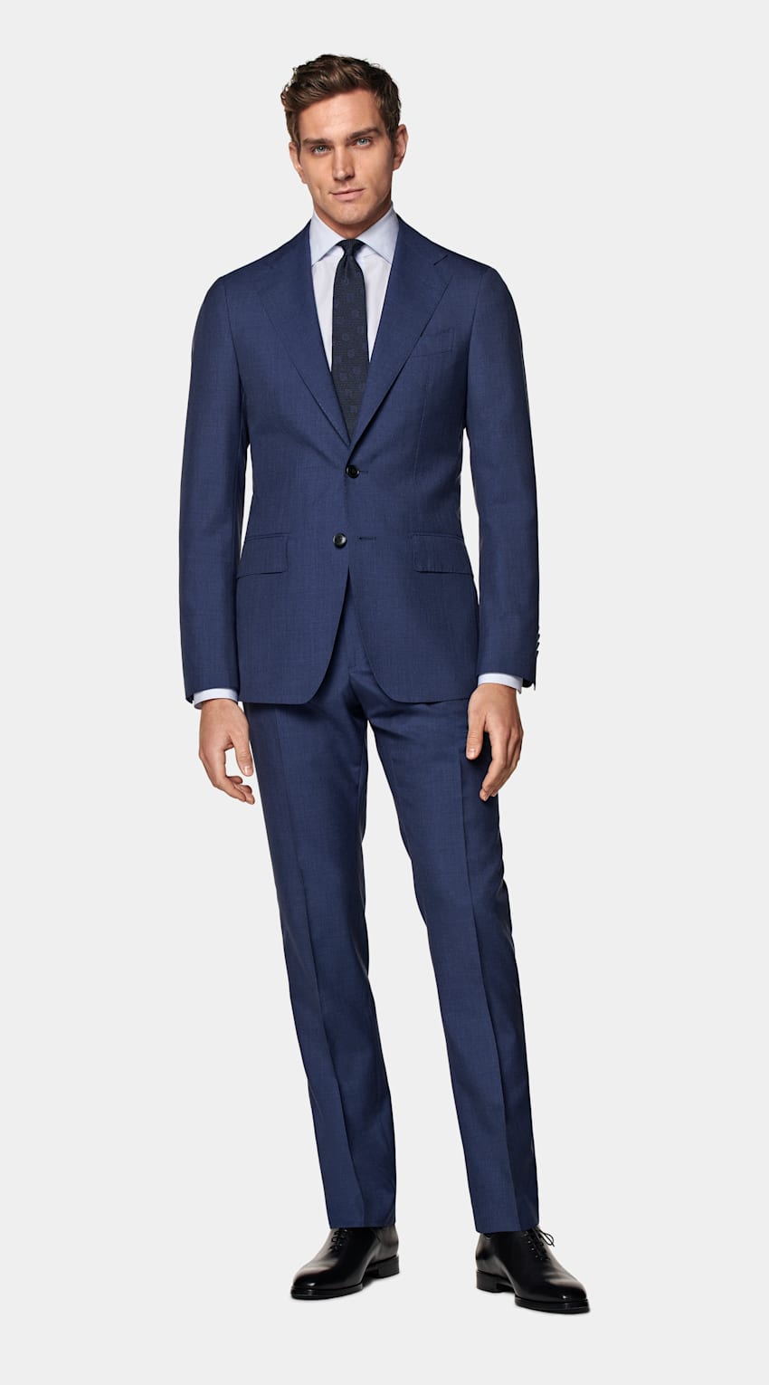 Mid Blue Custom Made Suit