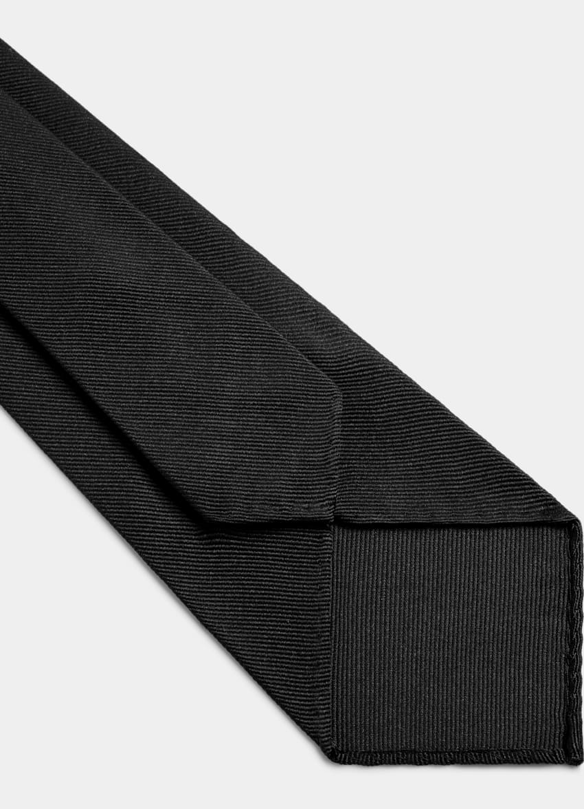 Black 7 Fold Tie