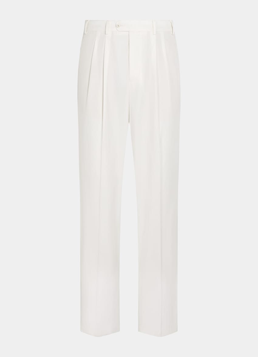 Off-White Wide Leg Straight Chinos